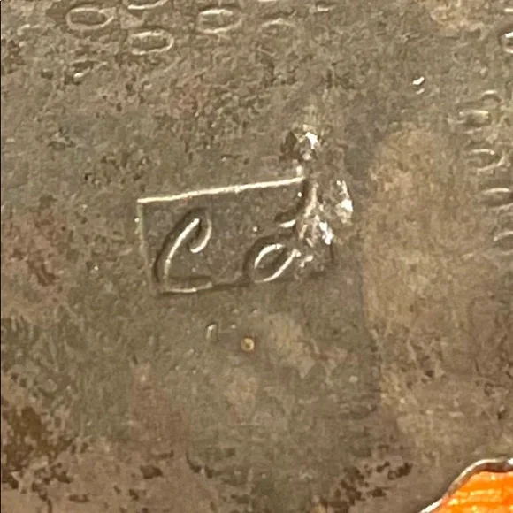 Vintage CJ Cloisonné Iris Bib Necklace - Picture 12 of 13